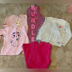 4 piece girls cat lover bundle set!! Size S 6 / 6x 🐈‍⬛ 🐱 🐈